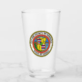 Emblem der Stadt Honolulu, Hawaii Glass Glas (Vorderseite)