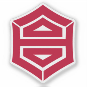 Emblem der Stadt Kochi (Kōchi), Kōchi, Japan Aufkleber