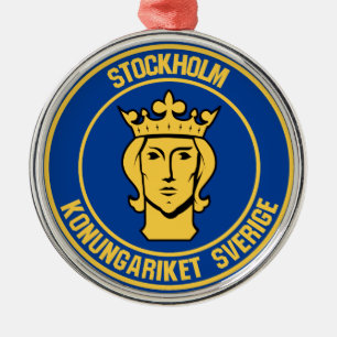 Emblem der Stockholmer Runde Ornament Aus Metall