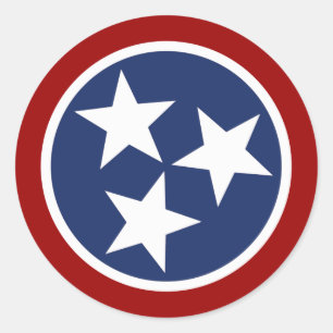 Emblem der Tennessee-Flagge Runder Aufkleber