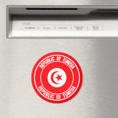 Emblem der Tunesischen Runde Magnet (In Situ (Geschirrspüler))