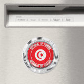 Emblem der Tunesischen Runde Magnet (In Situ (Geschirrspüler))