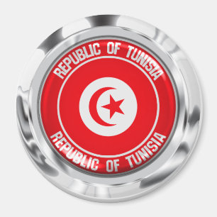 Emblem der Tunesischen Runde Magnet