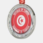 Emblem der Tunesischen Runde Ornament Aus Metall (Links)