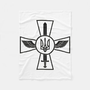 Emblem der ukrainischen Luftwaffe Ukraine Streitkr Fleecedecke