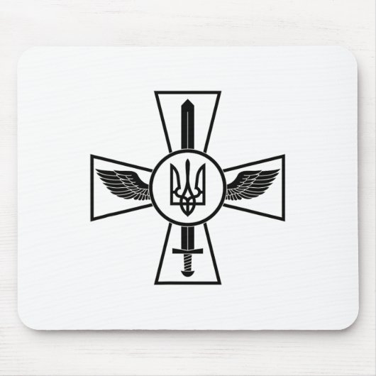 Emblem der ukrainischen Luftwaffe Ukraine Streitkr Mousepad (Vorne)