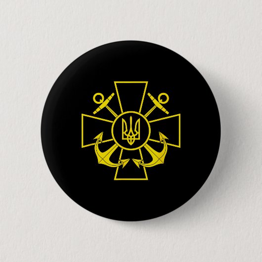 Emblem der ukrainischen Marine Ukraine Marine Stre Button (Vorderseite)