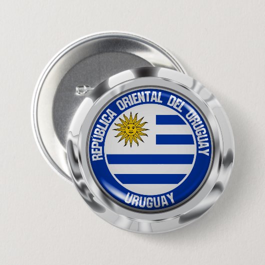 Emblem der Uruguay-Runde Button (Vorne & Hinten)