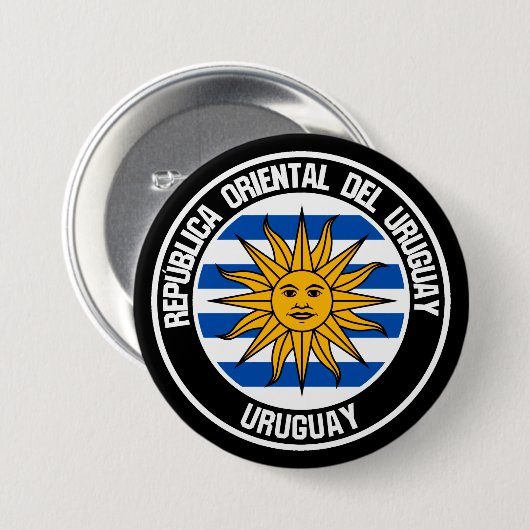Emblem der Uruguay-Runde Button (Vorne & Hinten)