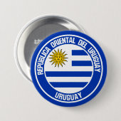 Emblem der Uruguay-Runde Button (Vorne & Hinten)