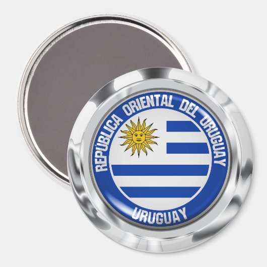 Emblem der Uruguay-Runde Magnet (Vorderseite/Rückseite)