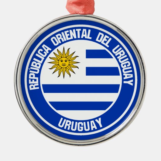 Emblem der Uruguay-Runde Ornament Aus Metall (Vorne)