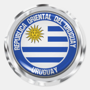 Emblem der Uruguay-Runde Runder Aufkleber