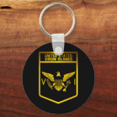 Emblem der US-Jungfrau Schlüsselanhänger (Vorderseite)