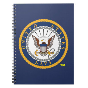 Emblem der US-Marine Notizblock