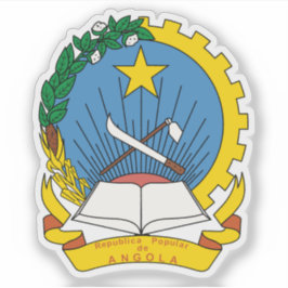 Emblem der Volksrepublik Angola (1975-1992) Aufkleber
