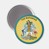 Emblem des bahamaischen Erbes Magnet (Vorderseite/Rückseite)
