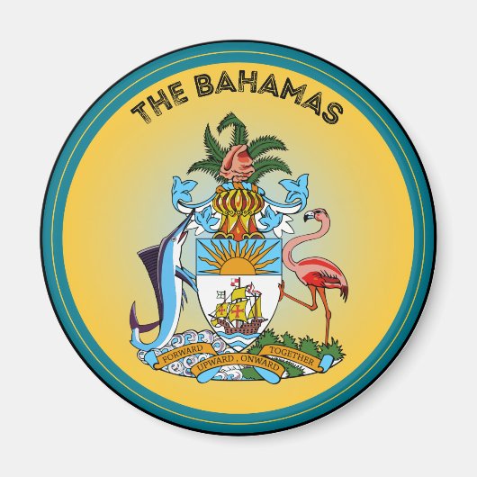 Emblem des bahamaischen Erbes Magnet (Vorne)