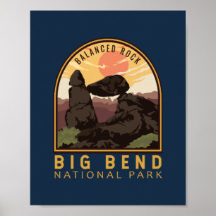 Emblem des Balanced Rock im Badlands National Park Poster