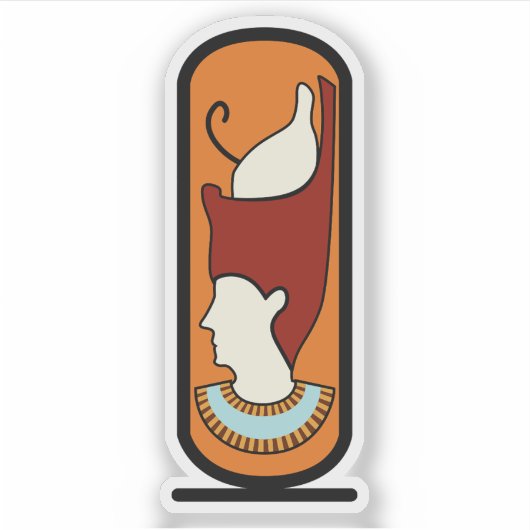 Emblem des Gouverneurs von Sohag, Ägypten Aufkleber (Vorderseite)