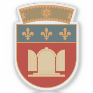 Emblem des Landkreises Tirana, Albanien Aufkleber