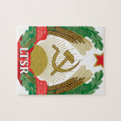 Emblem des litauischen SSR - Lietuvos TSR Herbas Puzzle (Horizontal)