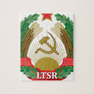 Emblem des litauischen SSR - Lietuvos TSR Herbas Puzzle