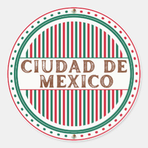 Emblem des Mexico City Pride – Mexikanische Identi Runder Aufkleber