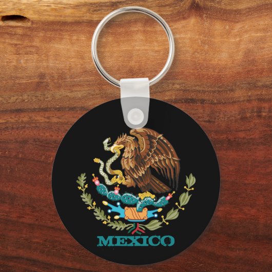 Emblem des mexikanischen Eagle, Fahnenmode Schlüsselanhänger (Vorderseite)