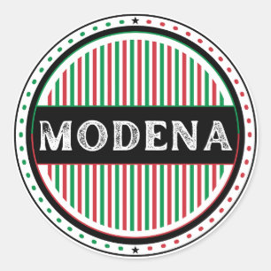 Emblem des Modena City Pride – Italienische Identi Runder Aufkleber