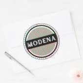 Emblem des Modena City Pride – Italienische Identi Runder Aufkleber (Umschlag)