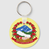 Emblem des Nepal-Buttons Schlüsselanhänger (Vorderseite)