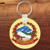 Emblem des Nepal-Buttons Schlüsselanhänger (Vorderseite)