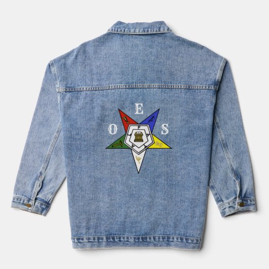 Emblem des Ordens des Eastern Star Jeansjacke (Rückseite)