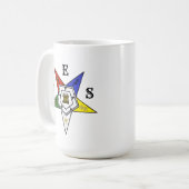 Emblem des Ordens des Eastern Star Kaffeetasse (Vorderseite Links)