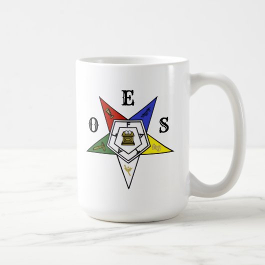 Emblem des Ordens des Eastern Star Kaffeetasse (Rechts)
