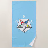 Emblem des Ordens des Eastern Star Strandtuch (Vorderseite)