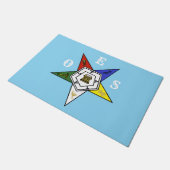 Emblem des Order of the Eastern Star Fußmatte (Schrägansicht)