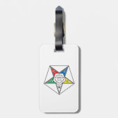 Emblem des Order of the Eastern Star Gepäckanhänger (Rückseite vertikal)