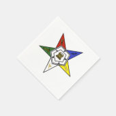 Emblem des Order of the Eastern Star Serviette (Ecke)