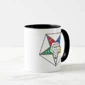 Emblem des Order of the Eastern Star Tasse (VorderseiteRechts)