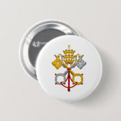 Emblem des Papacy-offiziellen Papstes Symbol Coat Button (Vorne & Hinten)