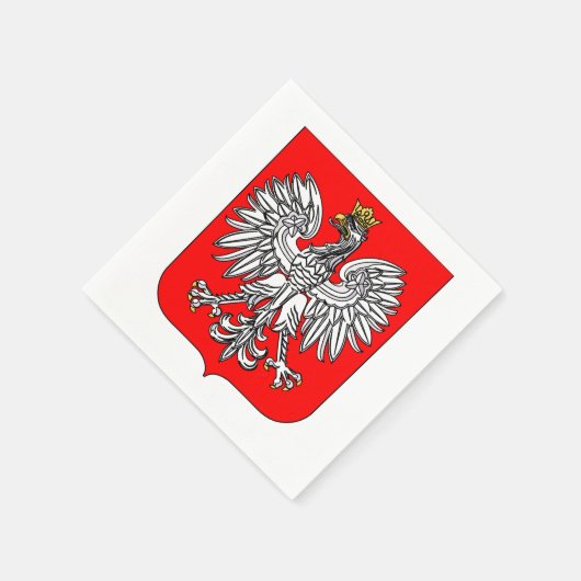 Emblem des polnischen Papiers Napkins Serviette (Ecke)
