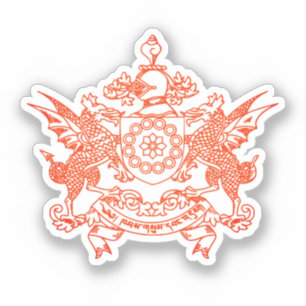 Emblem des Sikkim-Staat - INDIEN Aufkleber