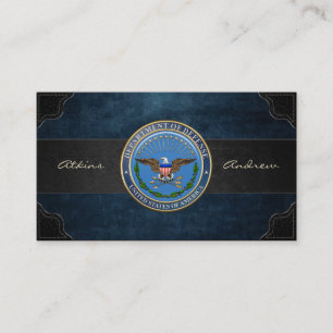 Emblem des US-Verteidigungsministeriums (DOD) [3D] Visitenkarte