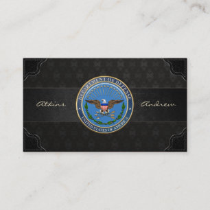 Emblem des US-Verteidigungsministeriums (DOD) [3D] Visitenkarte
