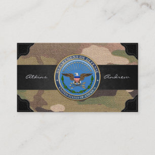 Emblem des US-Verteidigungsministeriums (DOD) [3D] Visitenkarte