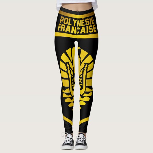 Emblem Französisch-Polynesien Leggings (Vorderseite)