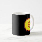 Emblem für das Bitcoin-Logo Kryptoblocker-Blockcha Kaffeetasse (VorderseiteRechts)