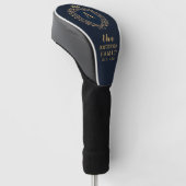 Emblem für das Royal-Wappen Monogram mit benutzerd Golf Headcover (angewinkelt)